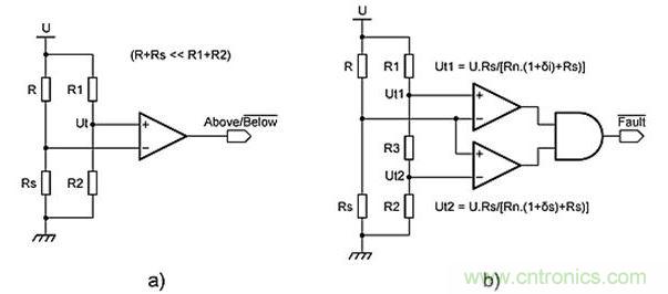 惠斯通電橋拓撲。