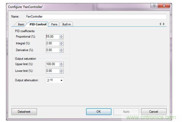 用于PSoC 3、PSoC 4與PSoC 5設計的PSoC Creator風扇控制器設計向導