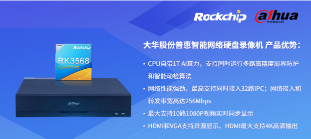 瑞芯微與大華股份聯合發布新一代NVR產品，助力安防后端市場智能化升級